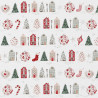 Printed Cotton ANVERS White / Red